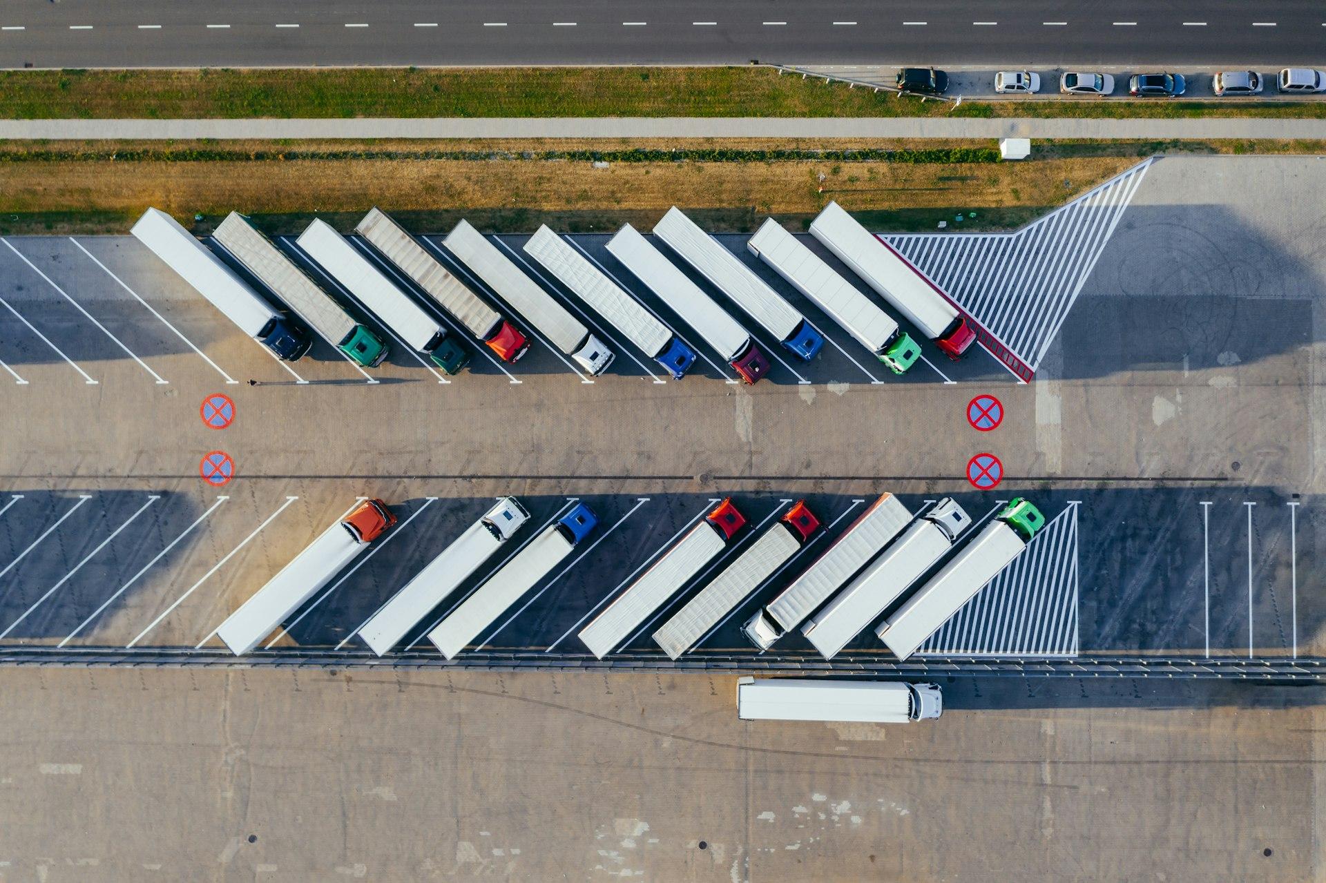 Zone industrielle et chaîne logistique